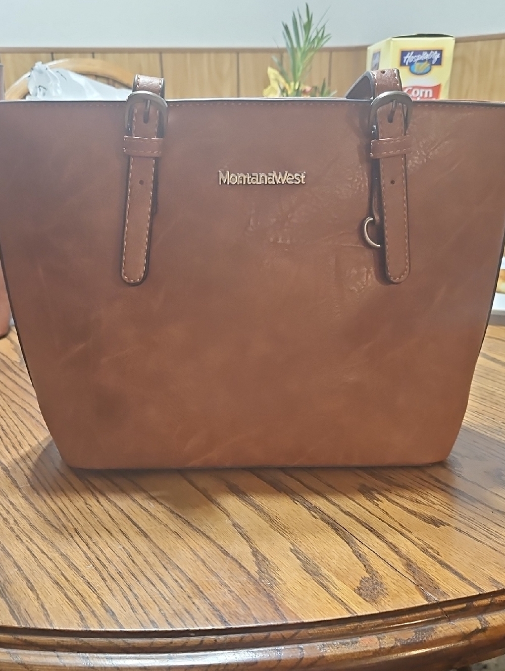 Montana West Small Brown Tote Purse